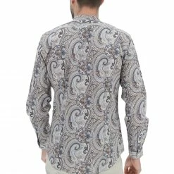 Over-D Camicia Over/d Con Scollo Alla Coreana In Fantasia All Over -Lacoste shop 68c6692126f096edd6facda7282152b7