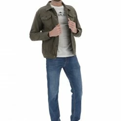 Giubbino Age In Denim Verde Militare -Lacoste shop 69d1acb445b8db0e8d4ab01526bb26d5