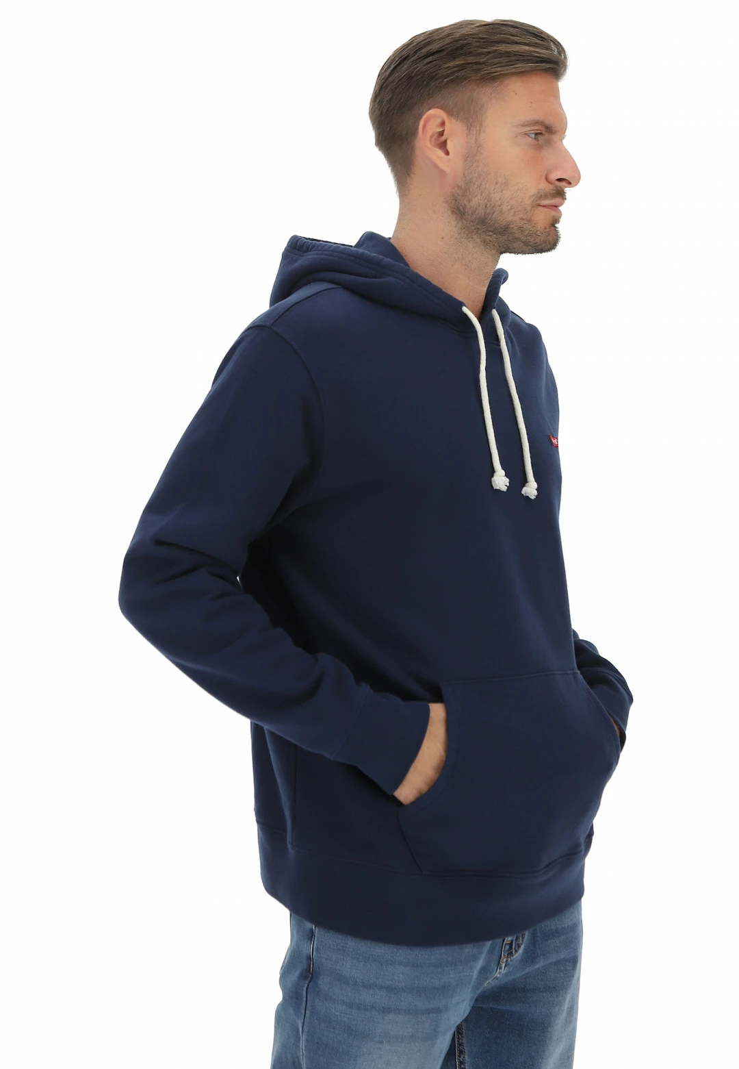 Felpa Garzata Uomo Levi's 34581 Con Tasca A Marsupio E Logo Applicato 4 Felpa Garzata Uomo Levi's 34581 Con Tasca A Marsupio E Logo Applicato - immagine 2