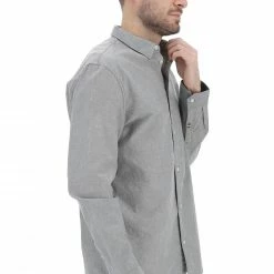 Tommy Hilfiger Jeans Camicia Tommy Jeans Oxford Uomo In Cotone Classic Fit Con Logo Ricamato -Lacoste shop 6c2611ef32bb8f164f793eacc4e0be2e