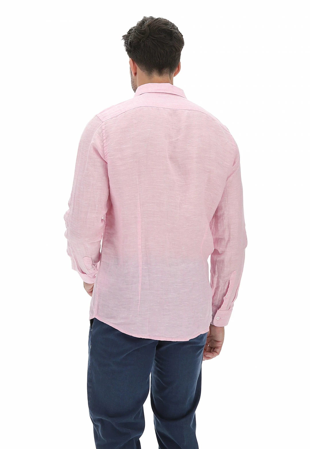 EKS Camicia In Lino Manica Lunga èks Uomo 10 EKS Camicia In Lino Manica Lunga èks Uomo - immagine 8