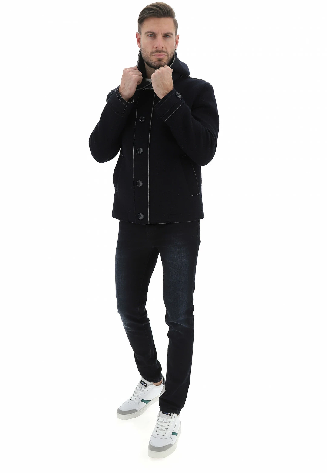 Smiling London Giubbino Neoprene Con Cappuccio Aff Uomo 16 Smiling London Giubbino Neoprene Con Cappuccio Aff Uomo - immagine 14