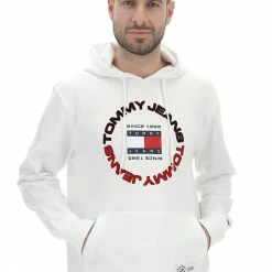 Tommy Hilfiger Jeans Felpa Tommy Jeans Con Cappuccio E Logo Centrale Stampato In Rilievo E Tasca A Marsupio 17 Tommy Hilfiger Jeans Felpa Tommy Jeans Con Cappuccio E Logo Centrale Stampato In Rilievo E Tasca A Marsupio -Lacoste shop 6e4ab00bf35b7000887783c4add48c4e