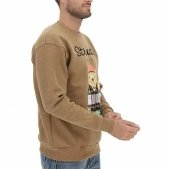 8.9 OTTOPUNTONOVE Felpa 8.9 Girocollo Felpata Made In Italy Con Scritta Ricamata E Stampa Orsetto Frontale -Lacoste shop 6f816b23a6fc495f2fa70d3b80794e5b