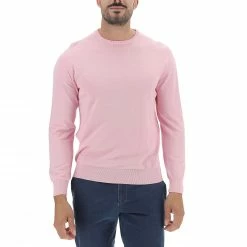 Maglioncino Girocollo Morgano In Cotone Basic Made In Italy