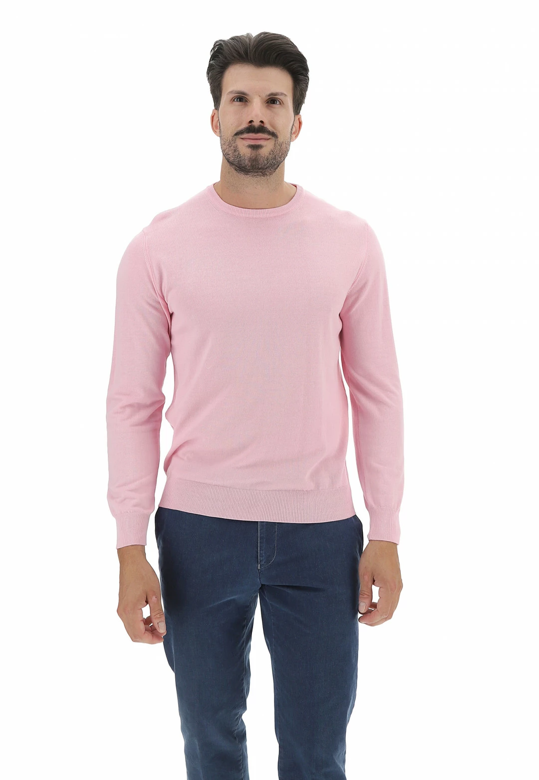 Maglioncino Girocollo Morgano In Cotone Basic Made In Italy 3 Maglioncino Girocollo Morgano In Cotone Basic Made In Italy