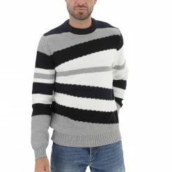 ONLY E SONS Maglioncino Girocollo Only&sons A Righe All Over Multicolor Uomo -Lacoste shop 71d7b9910482d4f817b00361a7893659