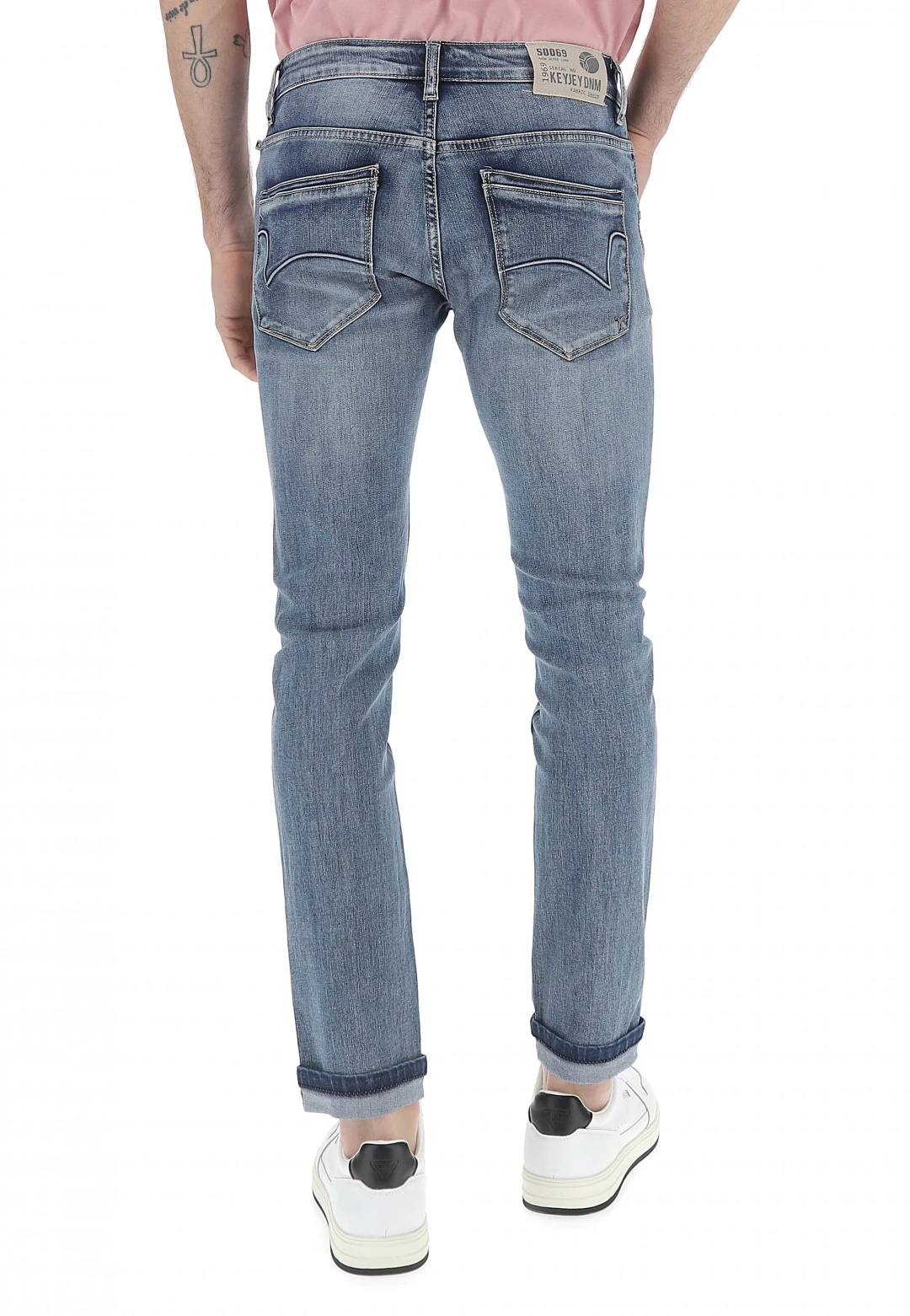 Key Jey Jeans Uomo Keyjey Slim Fit Stretch Lavaggio Medio 5 Key Jey Jeans Uomo Keyjey Slim Fit Stretch Lavaggio Medio - immagine 3