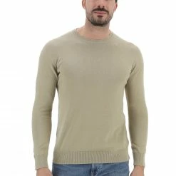 EKS Maglioncino Girocollo èks Uomo In 100% Cotone Tinta Unita