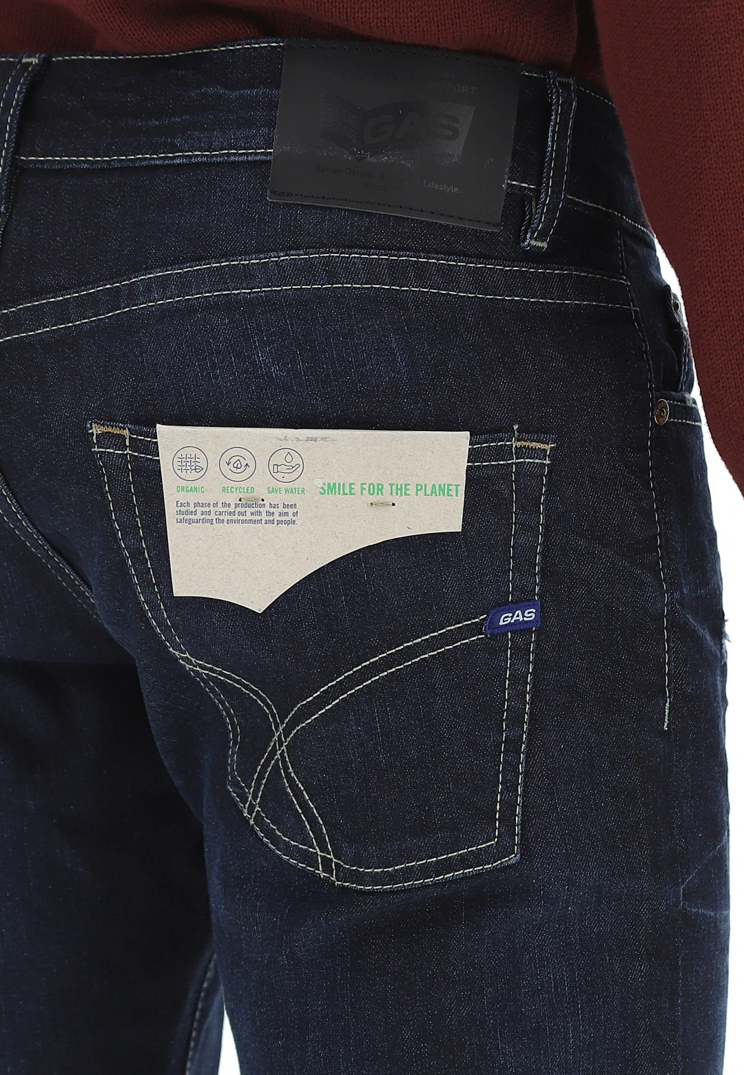GAS Jeans Jeans Lavaggio Scuro Gas Norton Carrot Fit Uomo 6 GAS Jeans Jeans Lavaggio Scuro Gas Norton Carrot Fit Uomo - immagine 4