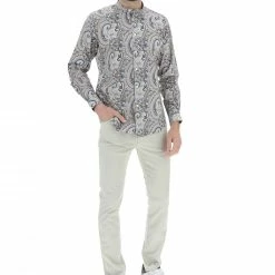 Over-D Camicia Over/d Con Scollo Alla Coreana In Fantasia All Over -Lacoste shop 758f60a0f67a4d3ccd63acc210c9d1e1