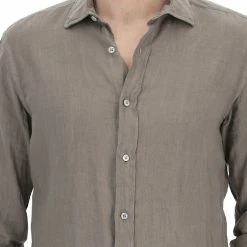 8.9 OTTOPUNTONOVE Camicia Manica Lunga Lino Tinta Unita -Lacoste shop 75b0bcaa07ea1f250c286d11e63fde5d