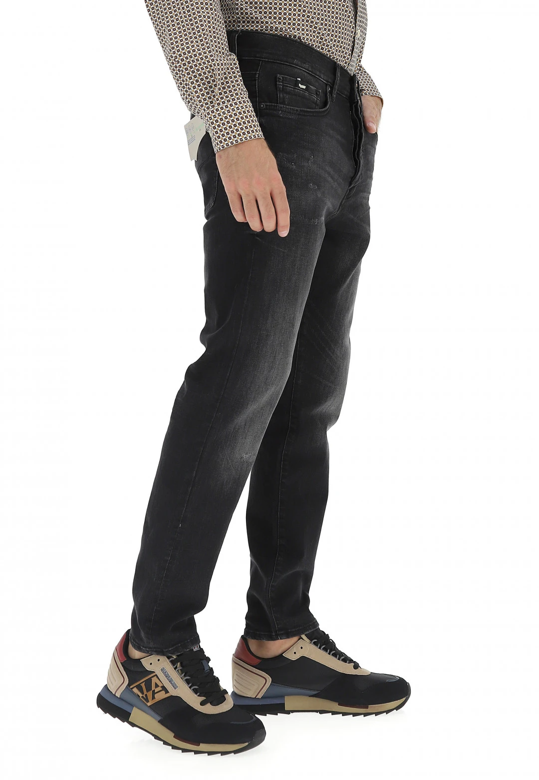 GAS Jeans Jeans Nero Gas Modello Teo Simple Con Micro Rotture 4 GAS Jeans Jeans Nero Gas Modello Teo Simple Con Micro Rotture - immagine 2