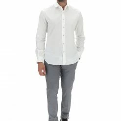 Camicia Xacus Stretch Con Bottoni A Contrasto -Lacoste shop 77263daf690f21f6e0c9f26b3fe203f0