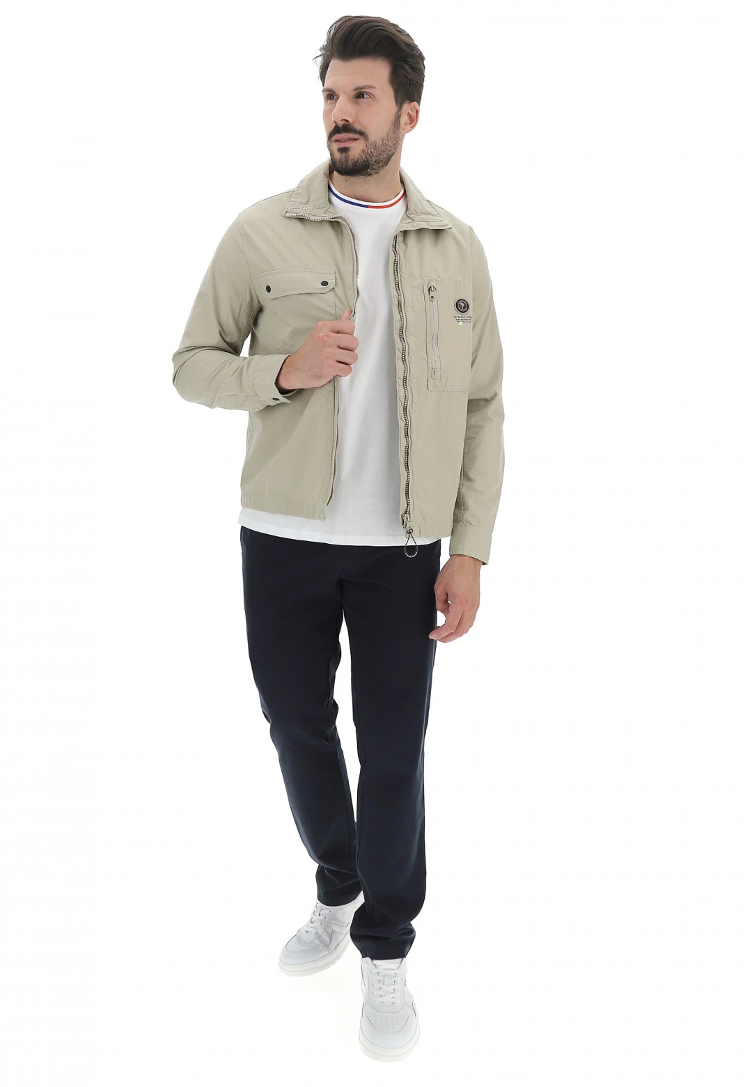 Giubbino In Cotone Cape Horn Full Zip Con Tasche Frontali 6 Giubbino In Cotone Cape Horn Full Zip Con Tasche Frontali - immagine 4