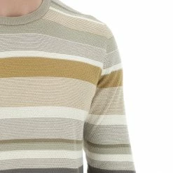 Magliocnino Girocollo Re Del Mare Uomo Con Lavorazione Punto Riso A Righe -Lacoste shop 7a0bea27a0306236c94b5bcf95add231