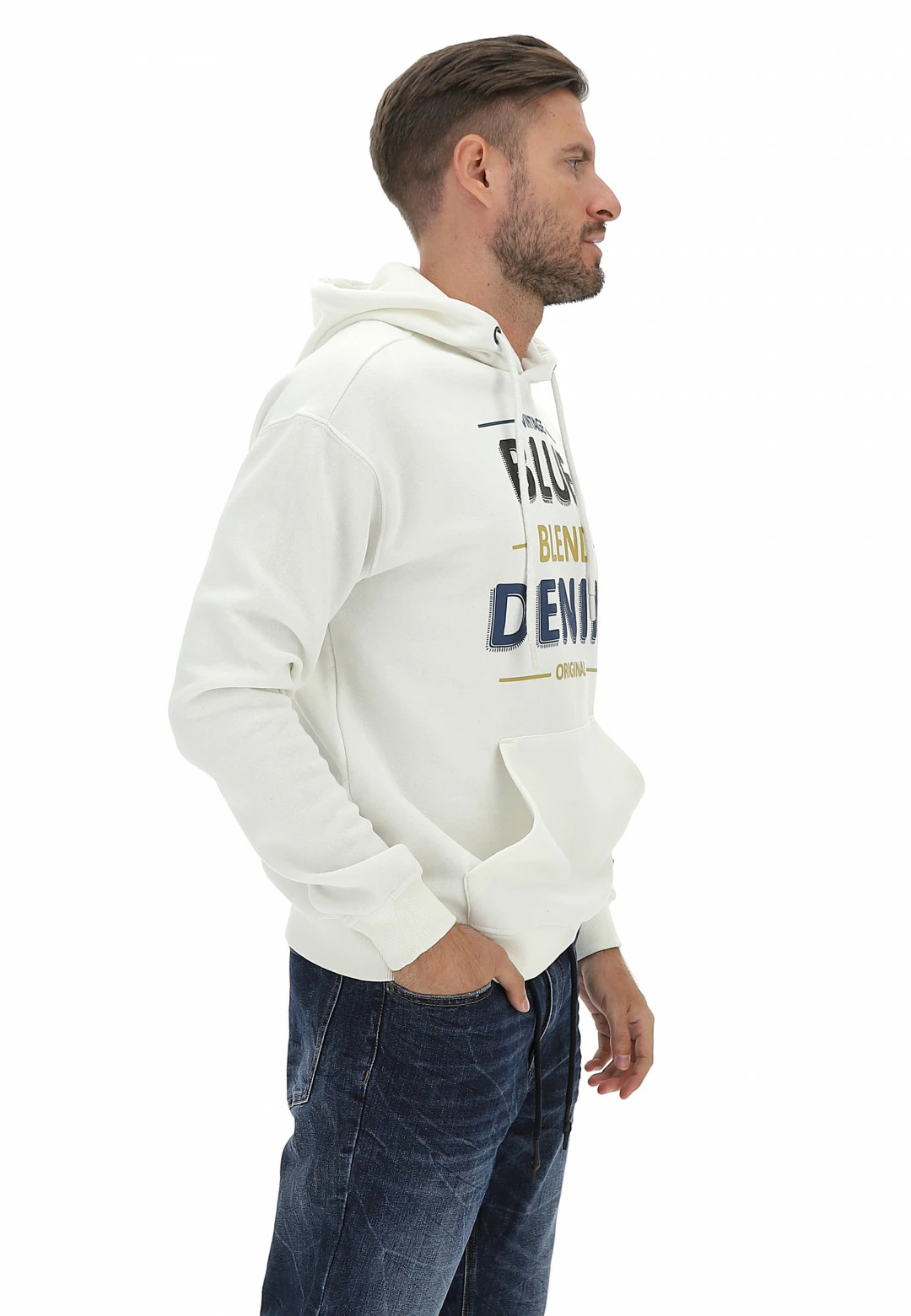 Felpa Con Cappuccio Blend Stampa Scritta 9 Felpa Con Cappuccio Blend Stampa Scritta - immagine 7