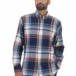 Camicia Fynch-hatton In Cotone A Quadri Uomo