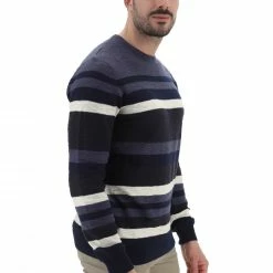 Maglioncino Girocollo Uomo Tupertu In Cotone A Righe Multicolor -Lacoste shop 7c9e3dc5f9e6a535107688684026dbbd