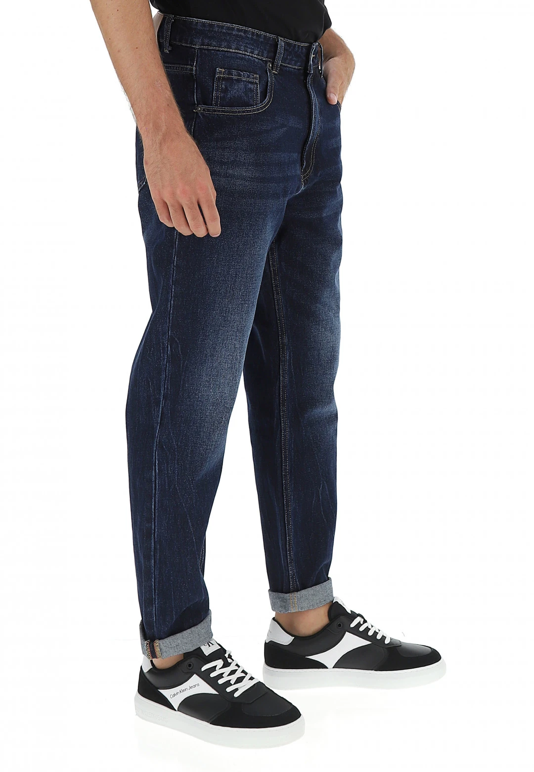 Jeans Age Seeler Loose Fit Uomo Lavaggio Scuro 4 Jeans Age Seeler Loose Fit Uomo Lavaggio Scuro - immagine 2