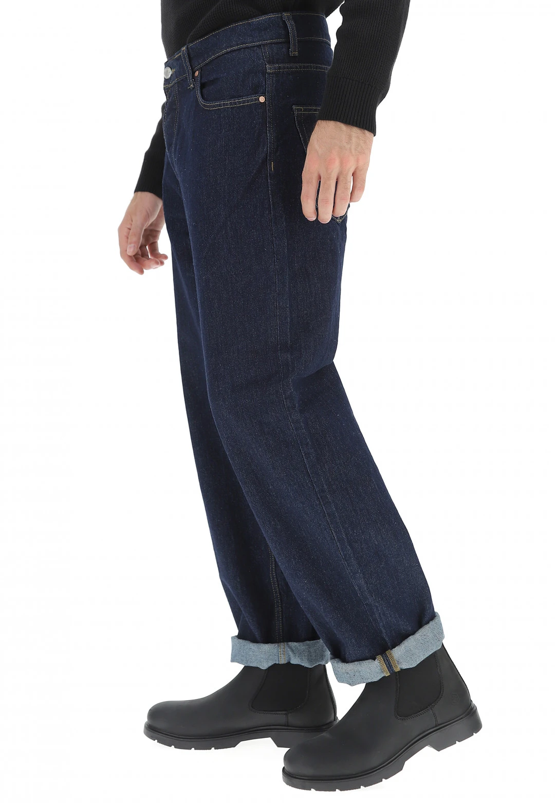 ONLY E SONS Denim Loose Fit Only&sons Lavaggio Scuro 4 ONLY E SONS Denim Loose Fit Only&sons Lavaggio Scuro - immagine 2