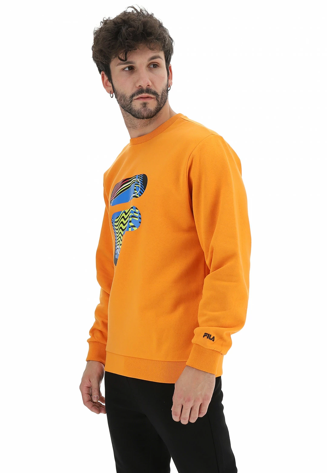 Felpa Uomo Girocollo Fila 689033 Con Logo Multicolor 8 Felpa Uomo Girocollo Fila 689033 Con Logo Multicolor - immagine 6