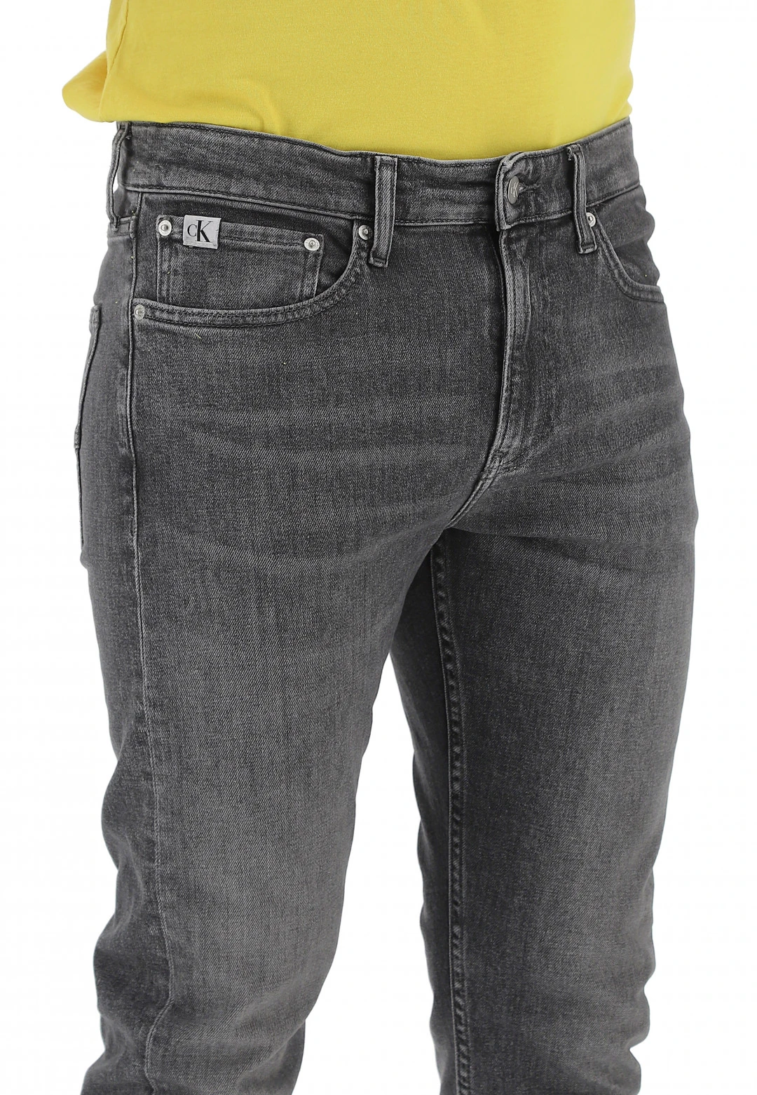 Calvin Klein Jeans Jeans Slim Taper Calvin Klein Lavaggio Grigio 6 Calvin Klein Jeans Jeans Slim Taper Calvin Klein Lavaggio Grigio - immagine 4