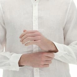 Camicia In Lino Manica Lunga Gianni Lupo Uomo -Lacoste shop 7d710cf4022200c4bda4de050e08797d