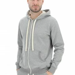Felpa Con Zip Garzata Age Cappuccio Tinta Unita -Lacoste shop 7d82e8a419f06b3bde82466a362ad530