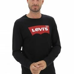 Maglia Manica Lunga Levi's 36015 Con Logo Stampato A Contrasto