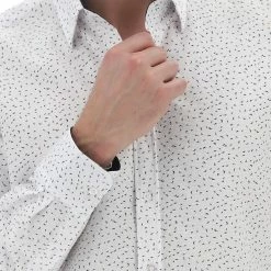 EKS Camicia Stretch Fantasia All Over èks Uomo -Lacoste shop 7e9324f60c53dcd791ec1fd89d43b914