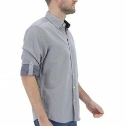 EKS Camicai Uomo èks Botton Up In Tessuto Operato -Lacoste shop 7edcf449d5f7d112dcdb03458bdbbe12