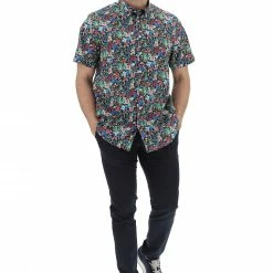 Camicia Manica Corta Bugatti In Fantasia Floreale Sfondo Blu -Lacoste shop 7fd88fd46df9b0214c22d0db56828927