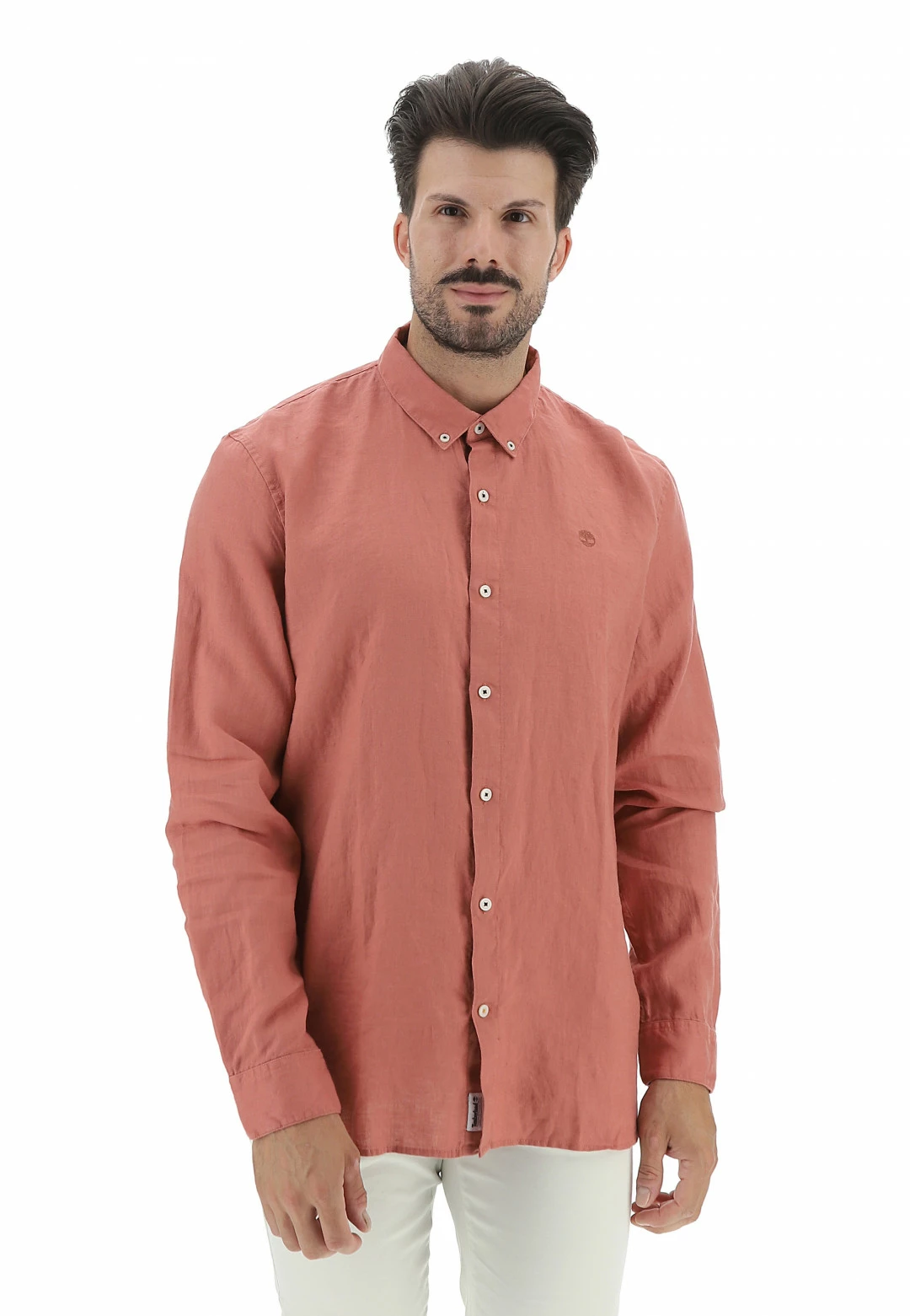 Camicia Timberland Uomo In Lino Con Logo Ricamato Tono Su Tono 8 Camicia Timberland Uomo In Lino Con Logo Ricamato Tono Su Tono - immagine 6