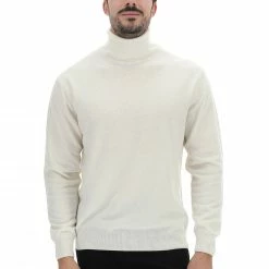 Dolcevita Uomo Morgano In Misto Lana Merino E Cashmere Made In Italy