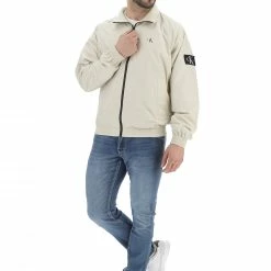 Calvin Klein Jeans Giubbino Calvin Klein Uomo Tinta Unita Con Zip E Logo A Contrasto -Lacoste shop 81042bb94922d7053e817f5b395c4e49