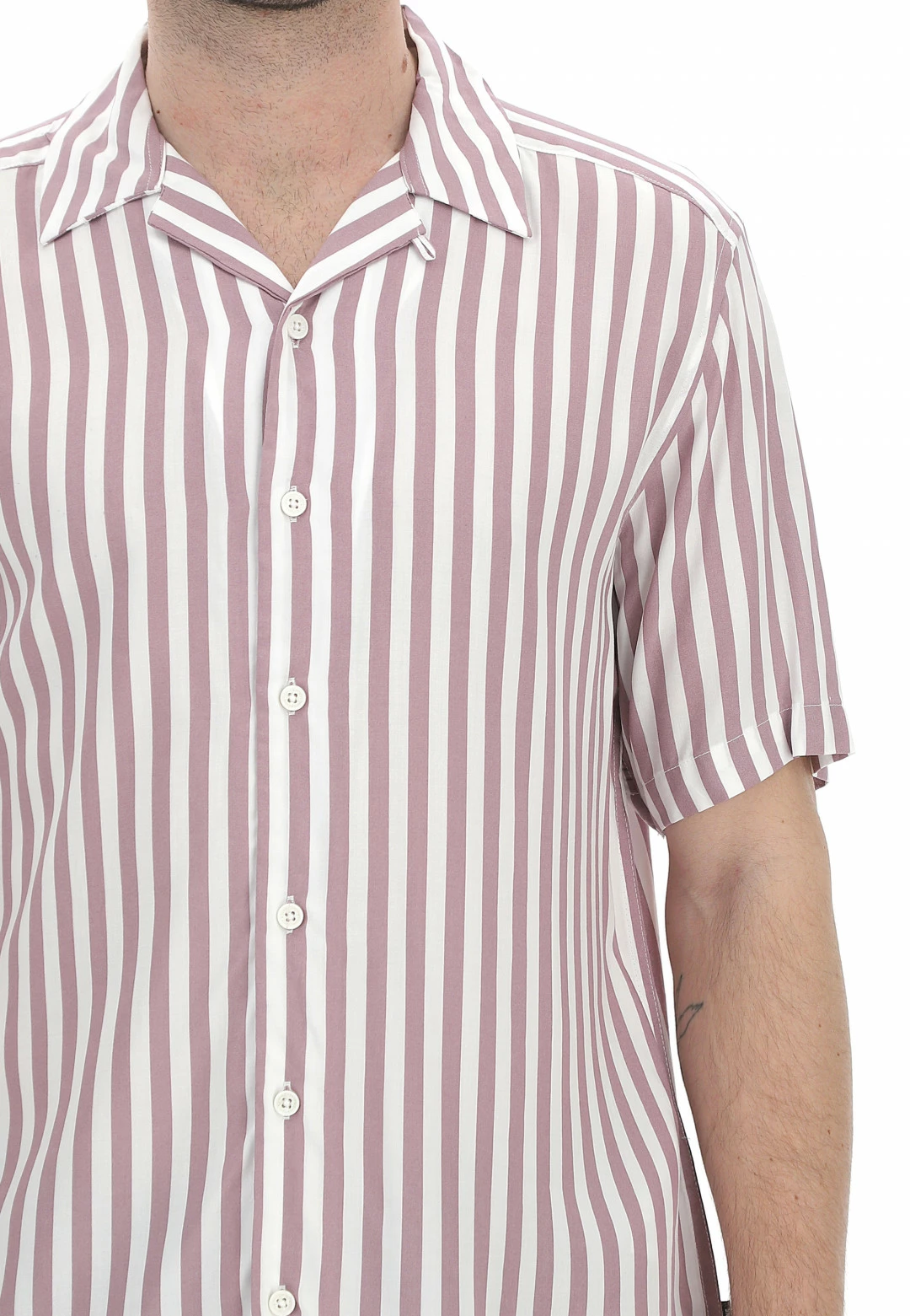 ONLY E SONS Camicia Manica Corta Bowling A Righe Only & Sons 7 ONLY E SONS Camicia Manica Corta Bowling A Righe Only & Sons - immagine 5