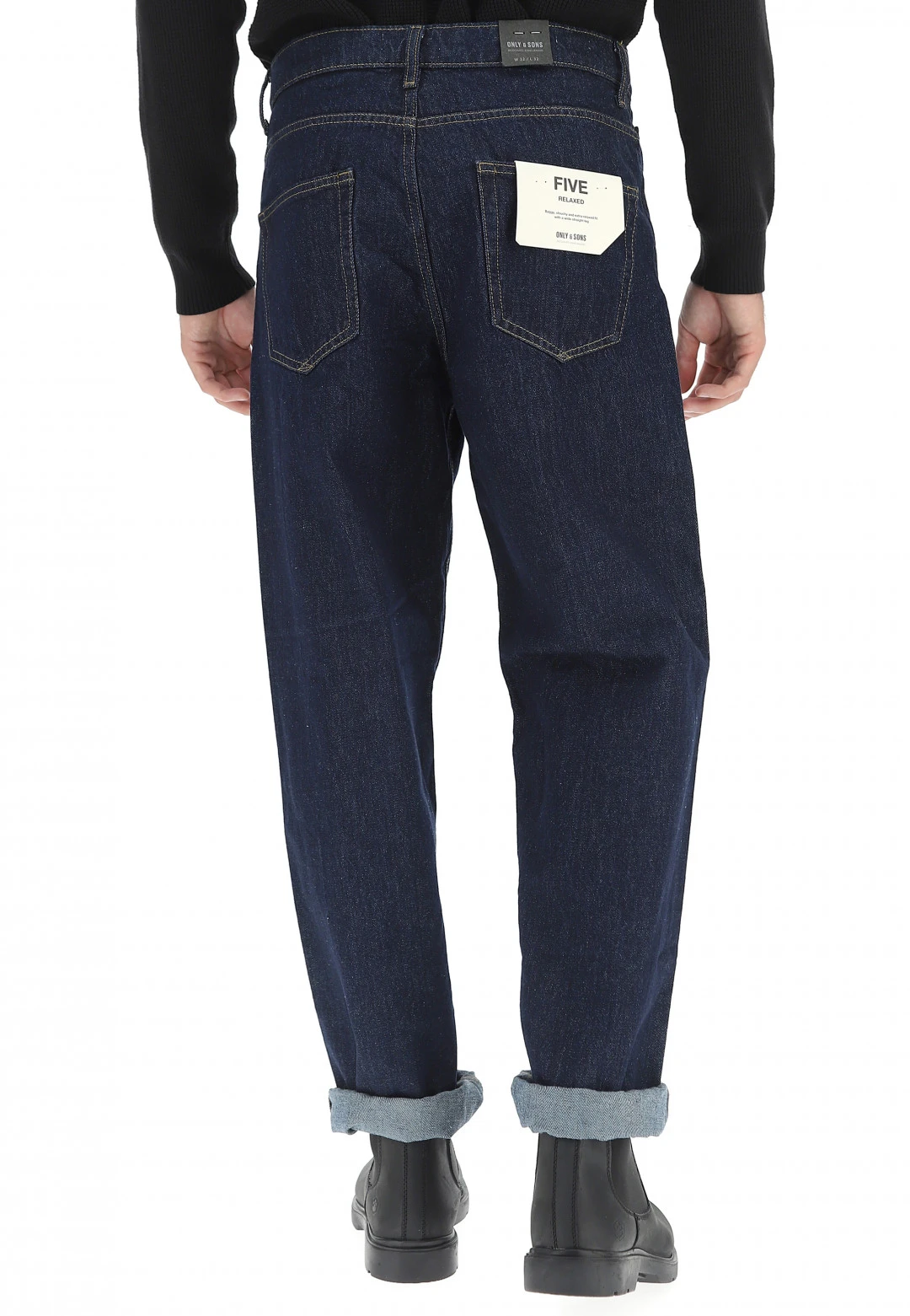 ONLY E SONS Denim Loose Fit Only&sons Lavaggio Scuro 5 ONLY E SONS Denim Loose Fit Only&sons Lavaggio Scuro - immagine 3