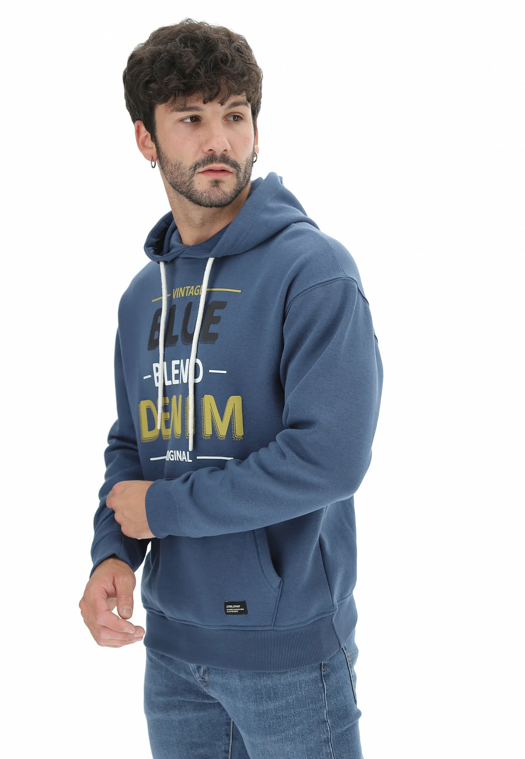 Felpa Con Cappuccio Blend Stampa Scritta 4 Felpa Con Cappuccio Blend Stampa Scritta - immagine 2