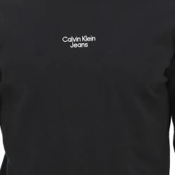 Maglioncino Calvin Klein Jeans Uomo In Cotone Morbido Con Scritta Logo Centrale -Lacoste shop 8503f8308a93fcadde27e85305eede5a