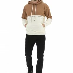 Felpa Con Cappuccio Age Bicolor Made In Italy Con Scritte E Tasca A Marsupio -Lacoste shop 85a834892f42ac4cd5c5c7fe3f162542