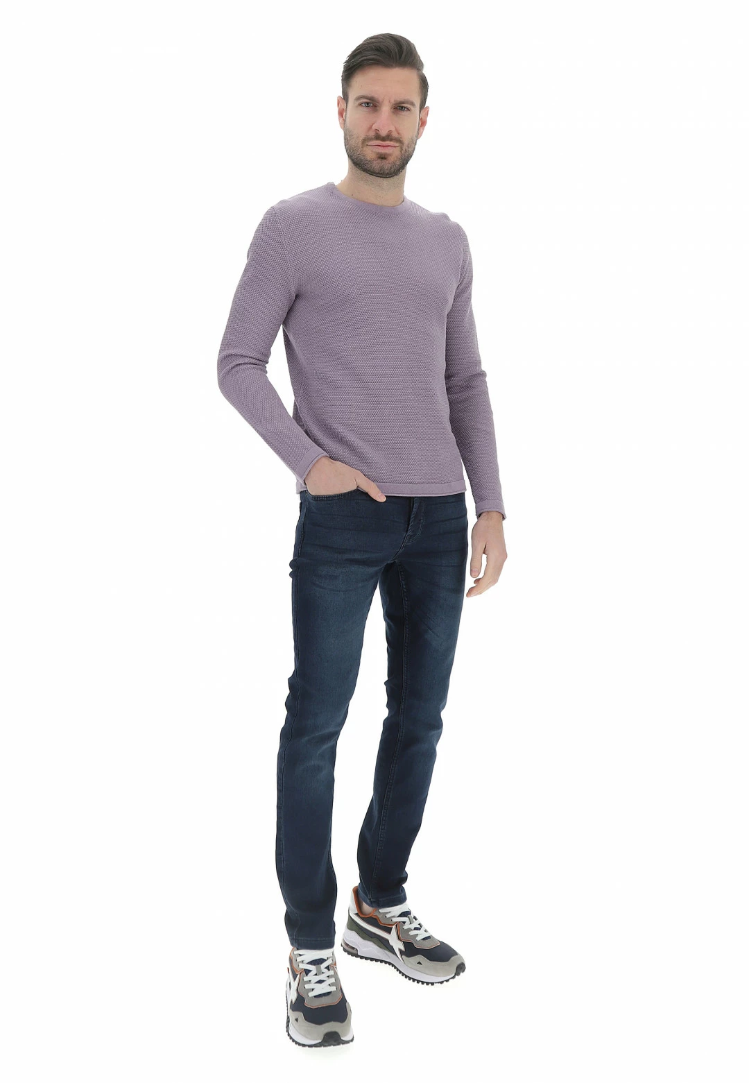 ONLY E SONS Girocollo Uomo Only & Sons In Cotone Lavorato 6 ONLY E SONS Girocollo Uomo Only & Sons In Cotone Lavorato - immagine 4