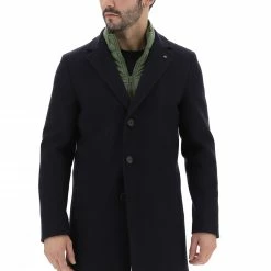 Cappotto Foderato Manuel Ritz Con Paramontura A Contrasto