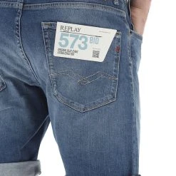 Bermuda In Denim Replay Slim Fit Uomo -Lacoste shop 86decddd3e336040809c1577a950a3aa