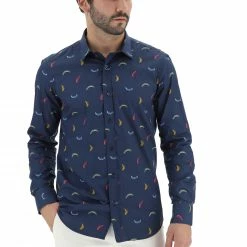 Camicia In Cotone Tupertu Con Fanstasia Piume Colorate