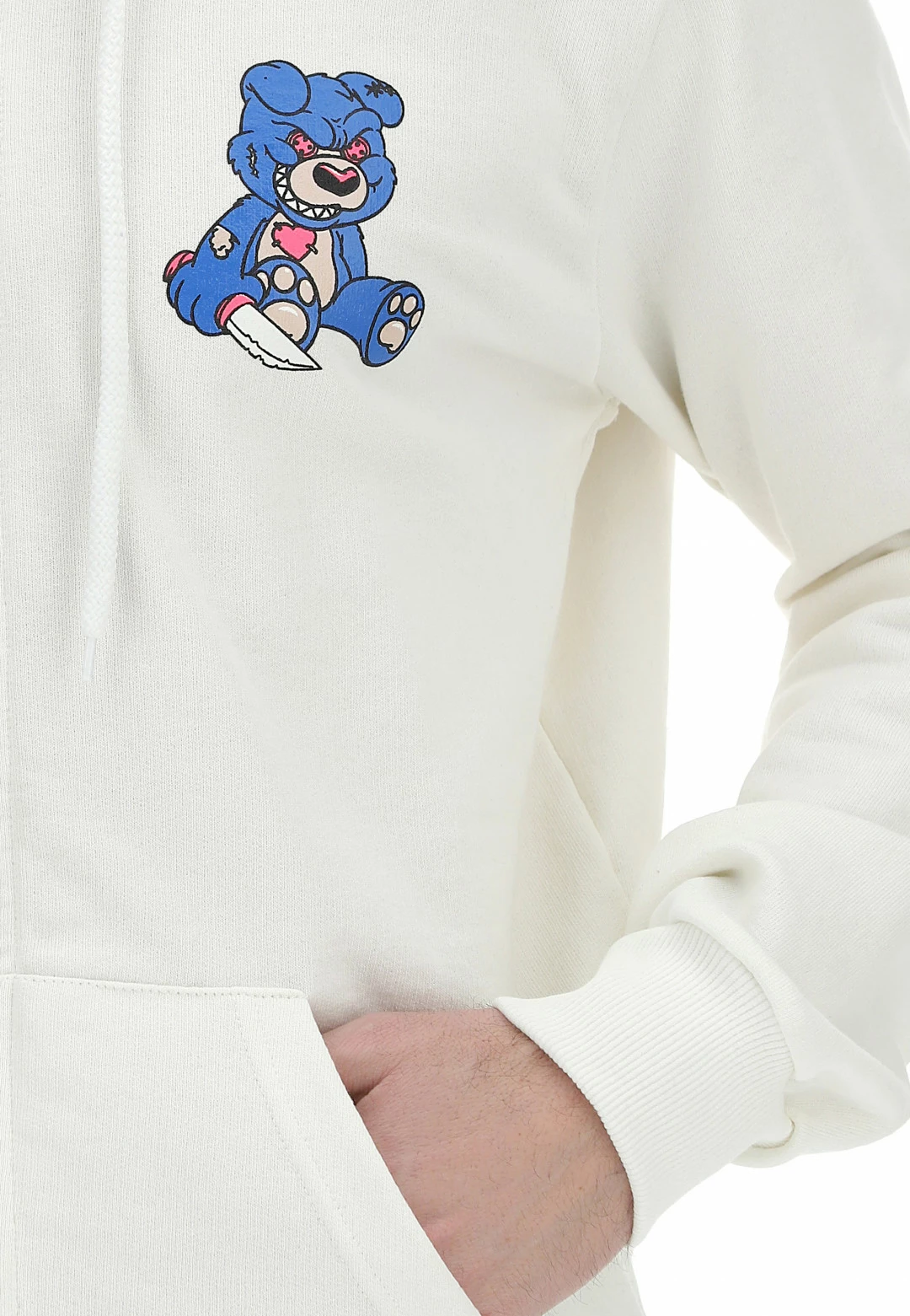 Felpa Ful Zip Whatever Con Cappuccio, Maxi Logo Sul Retro E Stampa Orsetto Frontale 12 Felpa Ful Zip Whatever Con Cappuccio, Maxi Logo Sul Retro E Stampa Orsetto Frontale - immagine 10