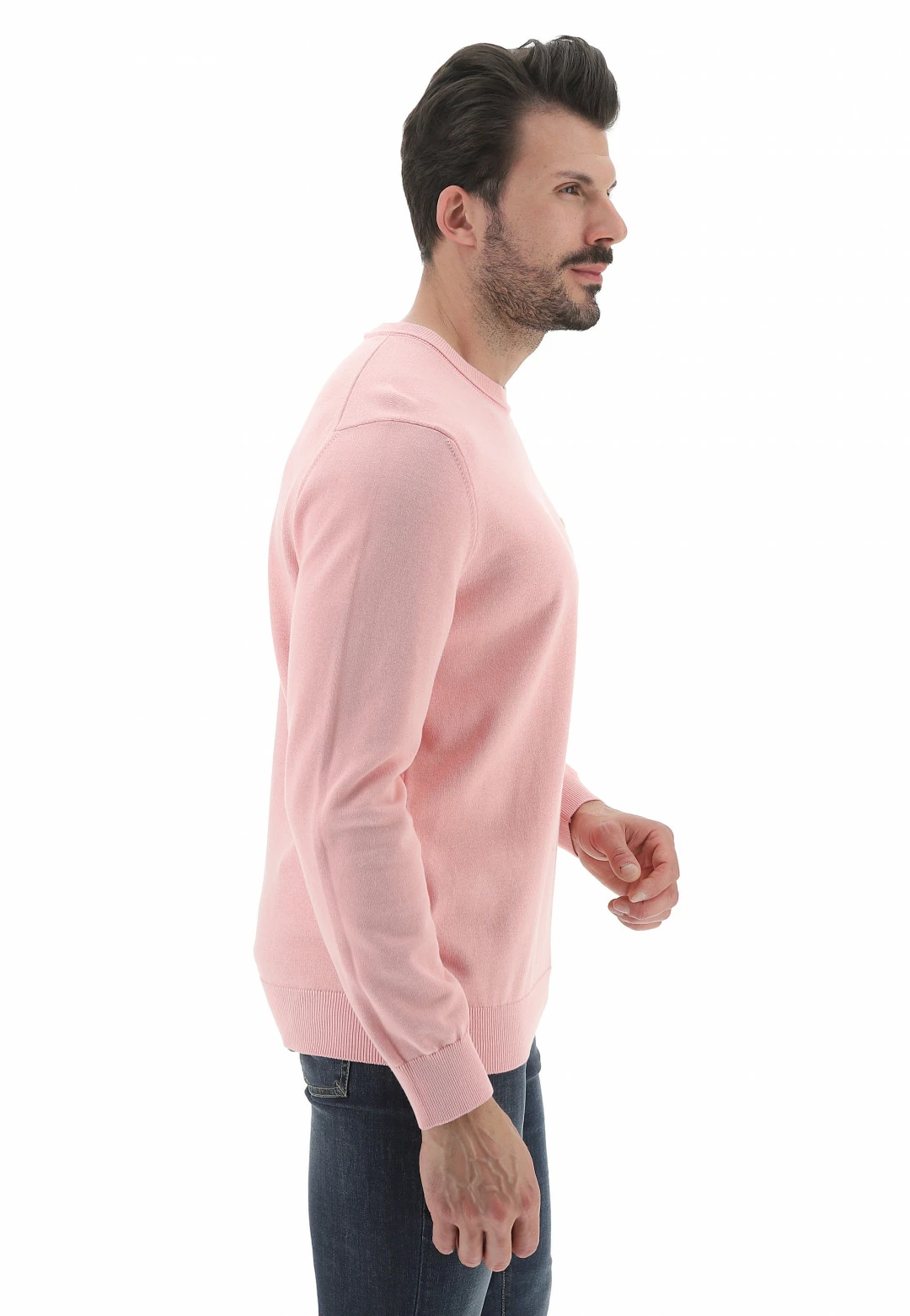 Maglioncino Girocollo Lacoste Uomo Tinta Unita Con Logo A Contrasto Sul Petto 3 Maglioncino Girocollo Lacoste Uomo Tinta Unita Con Logo A Contrasto Sul Petto - immagine 2