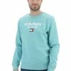 Tommy Hilfiger Jeans Felpa Girocollo Tommy Jeans Uomo Con Logo Grande Al Centro -Lacoste shop 8803c2a2aa344cdf17edf98785e02fa4