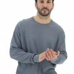 Maglioncino Calvin Klein Girocollo Uomo A Costine Tinta Unita -Lacoste shop 8972f5949315e65d01848dbd683bf5f6