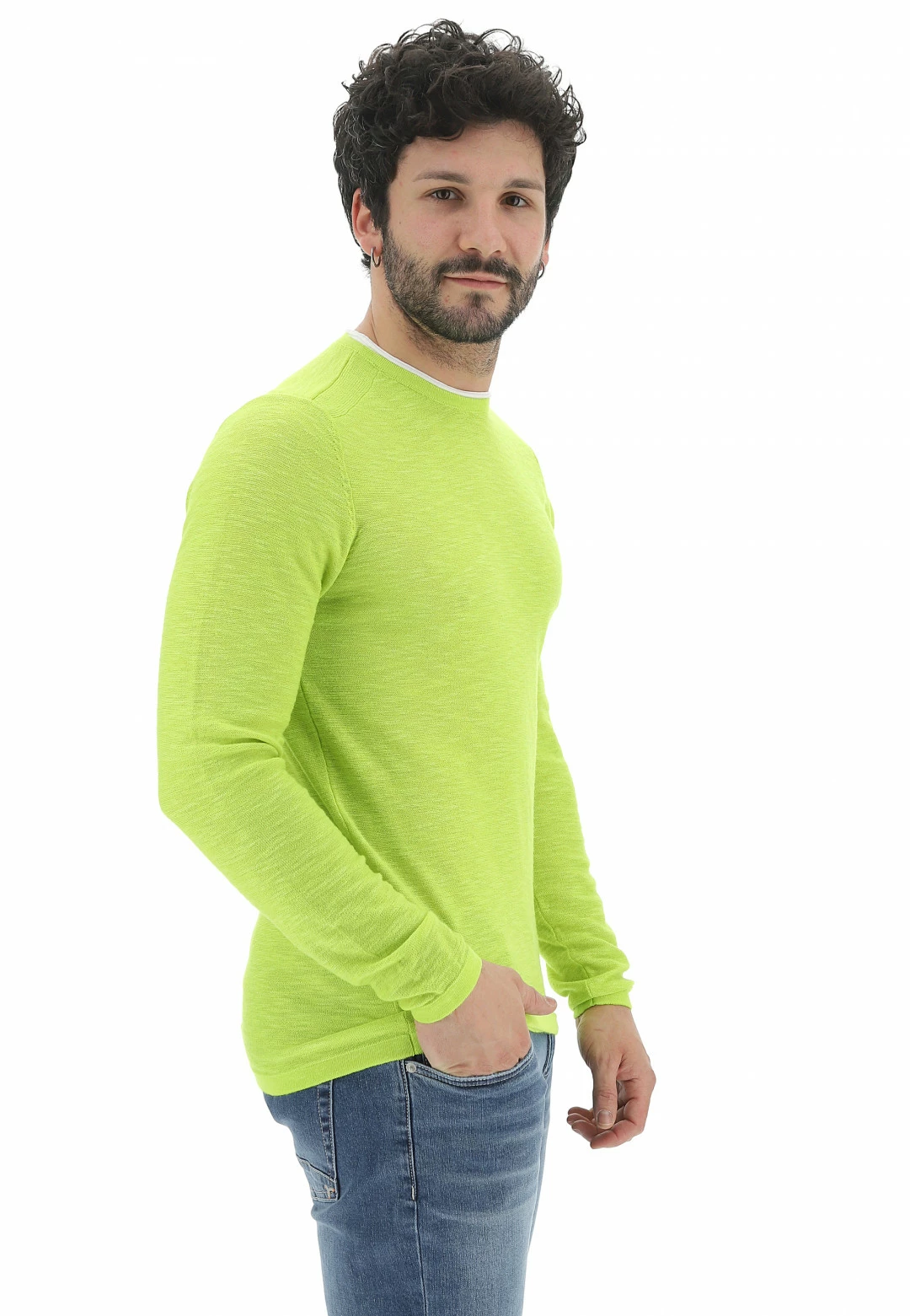 Maglioncino Girocollo Age Con Finta T-shirt Uomo 4 Maglioncino Girocollo Age Con Finta T-shirt Uomo - immagine 2